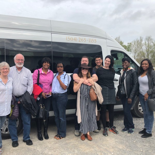 a group of people posing for the camera