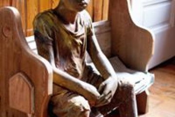 a person sitting on a chair